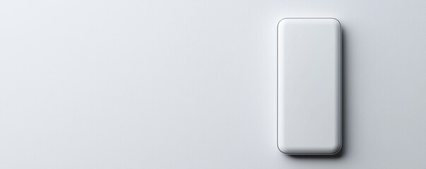 Minimalist action modern technology device on plain background digital art clean environment front view contemporary concept