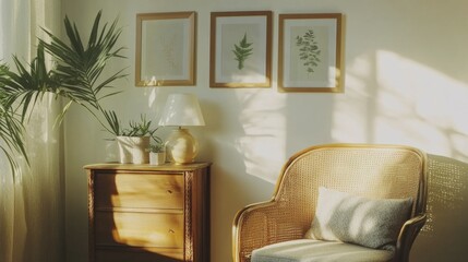 Canvas Print - Tranquil Living Room with Natural Light