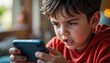 © Dwi - kids is addicted to a smartphone, bad behavior due to addiction using a smartphone