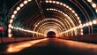 © Atthapon - A tunnel with lights on the inside