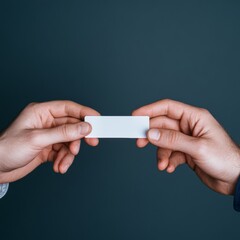 Aufkleber - Modern Networking Digital Business Card Exchange on Smartphones in Contemporary Office - Enhancing Connectivity for Professional Growth in Tech-focused Workspaces