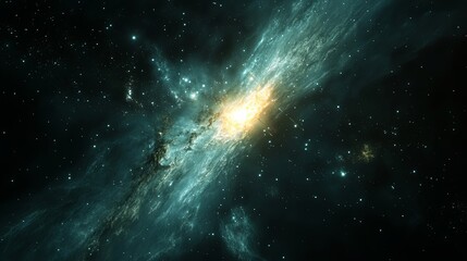 Wall Mural - a stunning galaxy filled with vibrant nebulae and distant stars