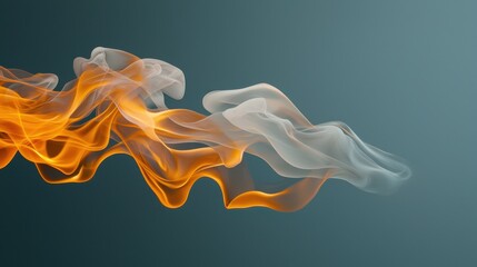 Poster - Whimsical Flames Transforming into Surreal Shapes in a Dreamlike Atmosphere