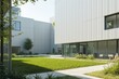 © cff999 - a modern building with a courtyard and grass