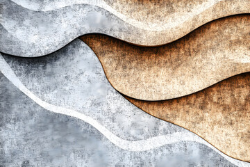 Leinwandbilder - Abstract curve PNG pattern with texture for interior backgrounds and line art. Graphic elements designed for architectural and landscape designs, featuring patterns.