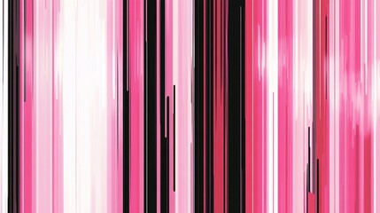 Aufkleber - An abstract pattern of dynamic pink and black vertical lines evoking energy and movement.