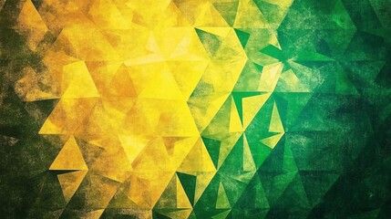 Aufkleber - A vibrant abstract pattern featuring shades of yellow and green, creating a lively geometric design.