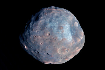 Wall Mural - asteroid in space, on a dark background. elements of this image furnished by nasa