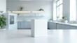 © Nima - 3D Retail Box Mockup, Laboratory with scientific box on countertop photorealistic no blur.