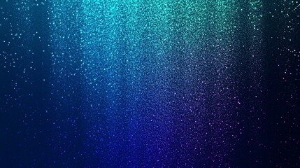Aufkleber - A mesmerizing gradient of shimmering blue and green particles creating a dreamy, ethereal atmosphere.