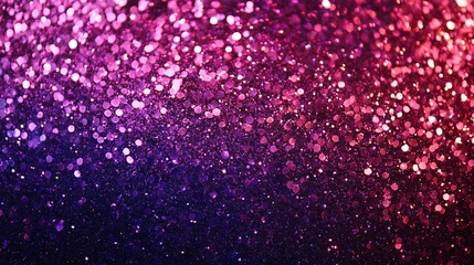 Poster - A vibrant gradient of purple and pink glitter creates a mesmerizing backdrop full of depth and sparkle.