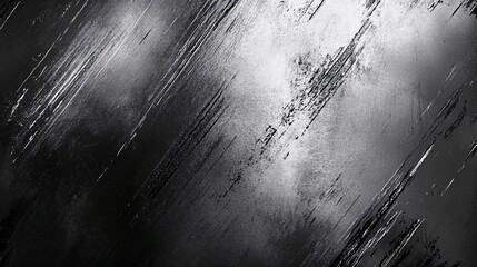 Aufkleber - Abstract monochrome texture with dynamic brush strokes and striking contrasts.