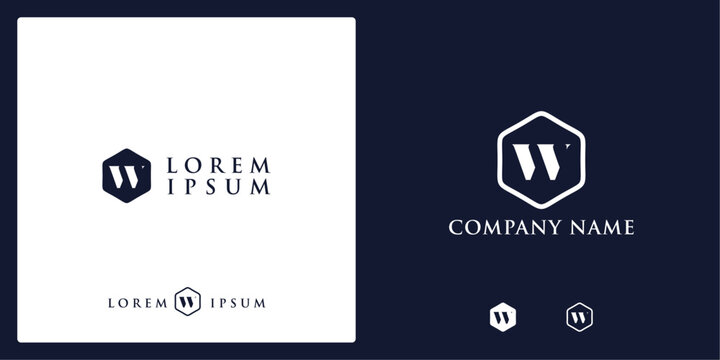 unique w letter Logo and icon classic and modern style