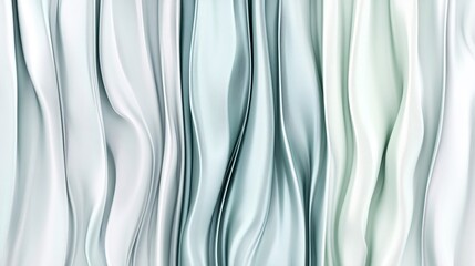 Aufkleber - Abstract waves of soft blue and white hues create a serene and tranquil atmosphere, perfect for modern decor or backgrounds.