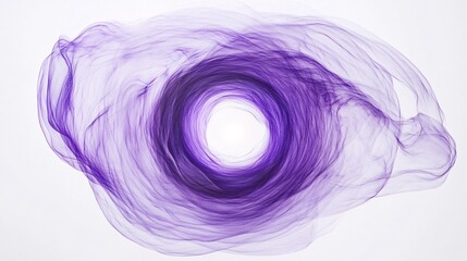 Aufkleber - Abstract purple smoke design swirling in a circular shape, evoking a sense of mystery and elegance.
