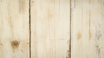 Poster - Cream colored wooden texture background with subtle side lighting and low contrast for rustic design and artistic projects.