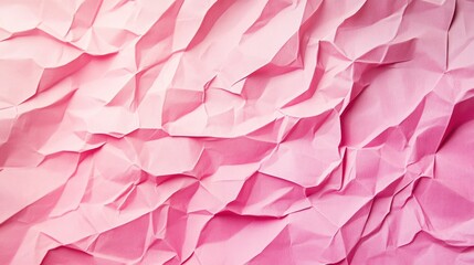 Poster - Crumpled pink paper texture ideal for backgrounds and design projects showcasing softness and elegance.