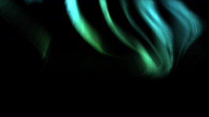 Wall Mural - aurora animation green loop