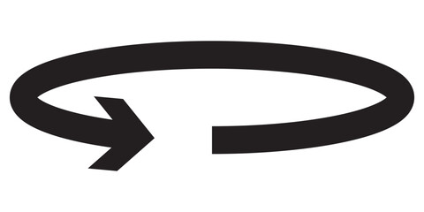 Fototapete - Round and Rotation arrow icon with angle 45, 90, 180, 360 degrees vector illustration. angles of turn swivel icon 45 to 360 degrees icon.