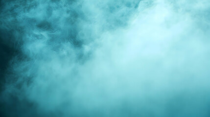 Wall Mural - fog covering the air gently against a solid light steel blue backdrop, captured with diffused lighti