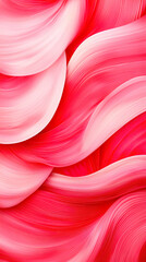 Aufkleber - Vibrant red waves create a mesmerizing flow in a modern abstract composition