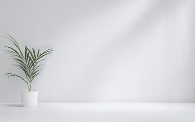 Poster - a minimalist white studio background perfect for product presentations and design projects.