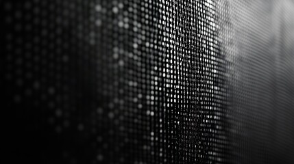 Aufkleber - Minimalist Black and White Digital Texture for Sophisticated High-Tech Backgrounds : Generative AI
