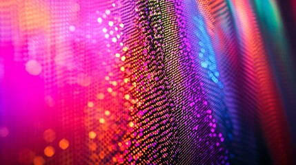 Poster - Multicolor abstract pattern with vibrant bokeh lights and textures : Generative AI