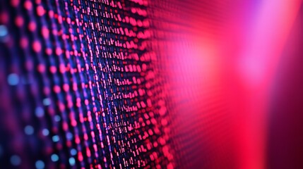 Poster - Digital abstract art in bright pinks and blues with close-up detail : Generative AI