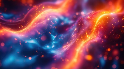 Poster - A vibrant and artistic representation of a colorful background