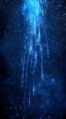 Wall Mural - a shooting star in the cosmos, falling and creating a very beautiful astrological scene, with variou