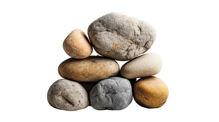 Wall Mural - Natural stone with unique patterns, highlighting the beauty of raw materials, studio view, isolated on transparent background.