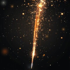 Poster - A vibrant fireworks display exploding in the dark night sky