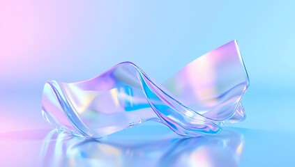 blue and pink glass