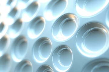Poster - close-up view of a wall with geometric patterns and circles