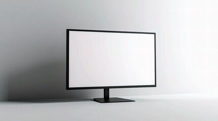 Poster - Modern Thin Frame Computer Monitor with Sleek Design in Minimalist Setting