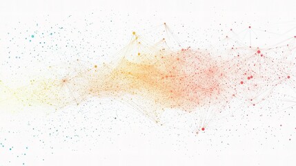 Poster - Abstract Communication Concept Vector Background with Colorful Lines