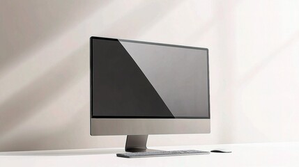 Poster - Modern Thin Frame Computer Monitor with Sleek Design on Desk