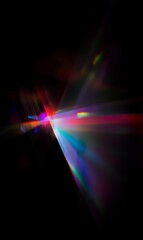 Wall Mural - Vibrant light beams explode in a mesmerizing display of color and energy.