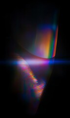 Wall Mural - vibrant iridescent light streaks illuminate the darkness.