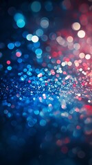 Poster - Blurred colorful bokeh lights creating a festive and vibrant abstract background, perfect for celebrations, holidays, or any design project needing a touch of sparkle and magic