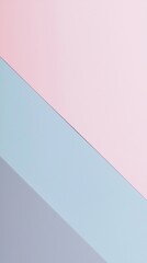 Poster - geometric pastel background featuring pink, light blue, and light purple sections divided by diagona