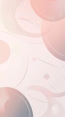 Poster - soft pastel colors blending seamlessly in an abstract background create a calming, elegant design wi