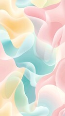 Wall Mural - pastel color abstract wave pattern forming a modern and elegant background, ideal for websites, pres