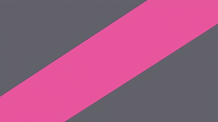 Poster - Vibrant pink stripe cuts diagonally across a sophisticated gray backdrop, creating a dynamic and visually interesting composition with a modern and stylish aesthetic
