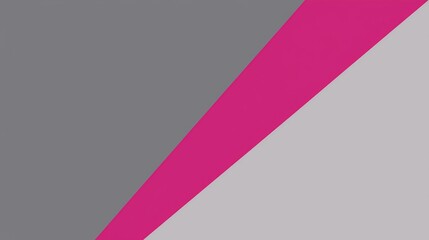 Poster - Geometric design showcasing a vibrant arrangement of gray, pink, and white triangles, forming a visually striking abstract background suitable for modern and creative projects