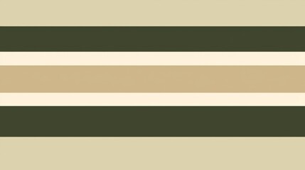 Poster - Horizontal stripes in various shades of green, beige, and white creating a modern and minimalist pattern design, suitable for backgrounds, textiles, and graphic design projects