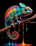 colorful chameleon