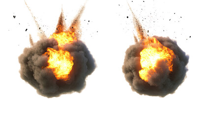 Poster - Burning Balls VFX Elements for Dynamic Action Sequences Generative AI