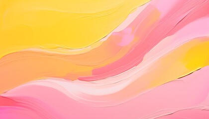 Wall Mural - abstract watercolor background, clouds, smoke, pink yellow, paint texture